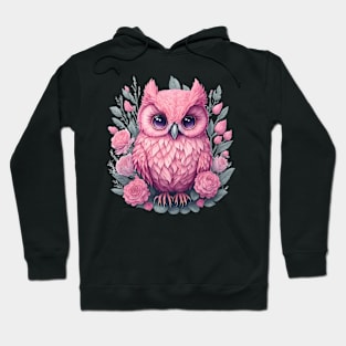 Cute Pink Owl 6 Hoodie